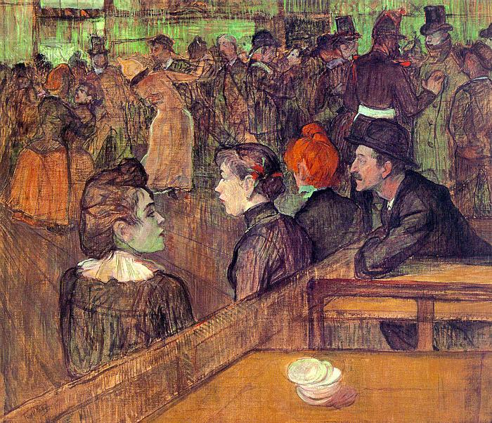  Henri  Toulouse-Lautrec At the Moulin de la Galette Spain oil painting art